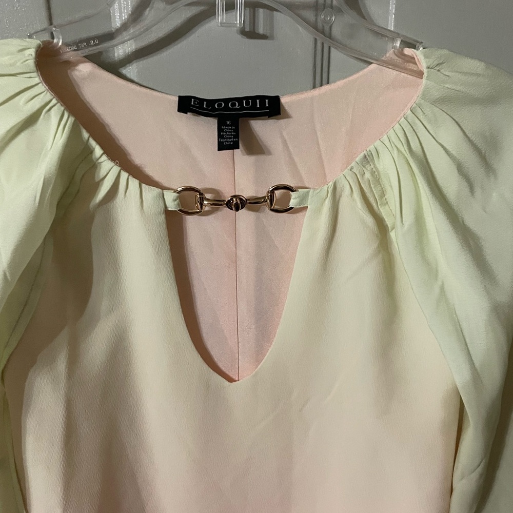 Ombré Mini Cape Dress with Gold Tone Keyhole Detail